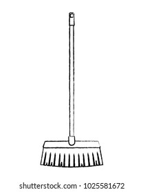 broom long wooden handle tool for cleaning