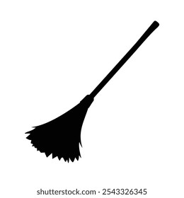 Broom Mop Silhouette Vector Illustration