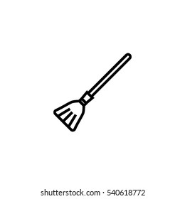 Broom outline icon