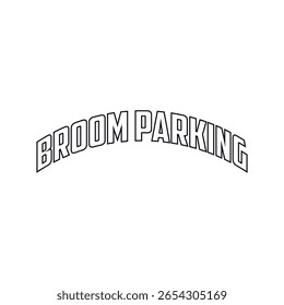 Vassoura Estacionamento- Halloween T shirt Design, Mão desenhada ilustração vintage com letras à mão e elementos de decoração, Recortar Arquivos para, Download Digital