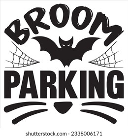 Broom Parking T-shirt Design Vector File