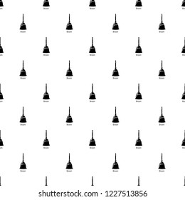 Broom pattern vector seamless repeating for any web design