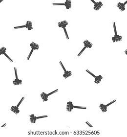 Broom seamless pattern. Vector illustration for backgrounds