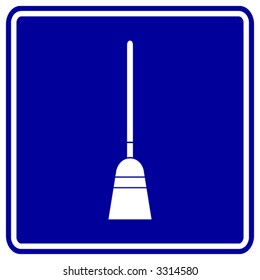 broom sign