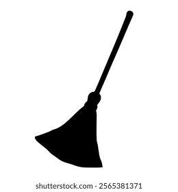 Broom silhouette icon vector design.
