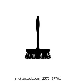 Broom silhouette icon vector design.