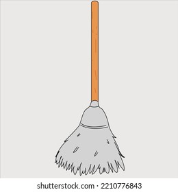 broom. simple design. suitable for logos, symbols, brands and icons