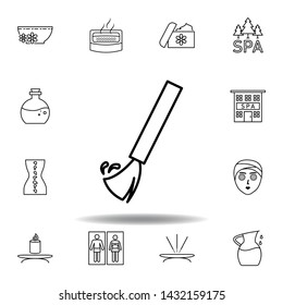 broom, spa, cleanliness outline icon. Detailed set of spa and relax illustrations icon. Can be used for web, logo, mobile app, UI, UX
