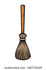 Broom stick illustration vector