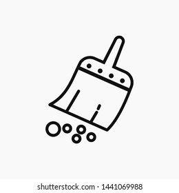 Broom symbol icon vector illustration