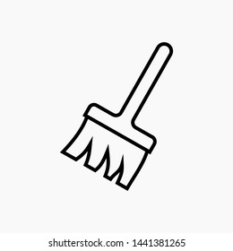 Broom symbol icon vector illustration