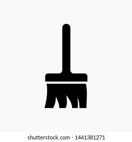 Broom symbol icon vector illustration