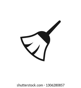 Broom vector icon. Broom icon.