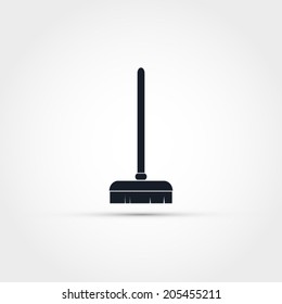 Broom Vector Icon