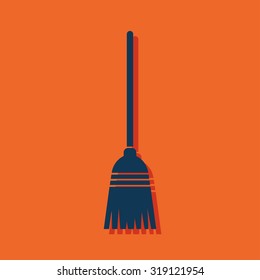 Broom Vector Icon