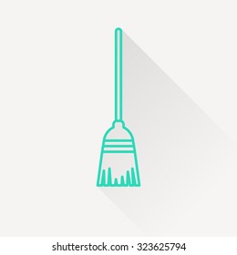 Broom vector icon