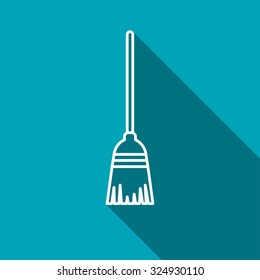 Broom vector icon
