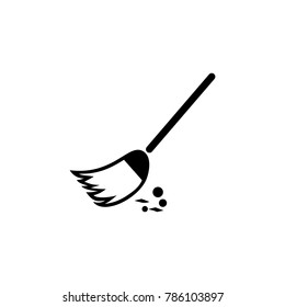 Broom ?lear vector icon
