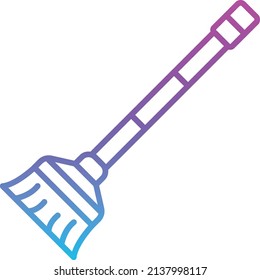 Broom vector icon. Can be used for printing, mobile and web applications.