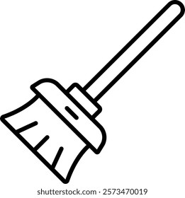 Broom vector icon. Can be used for printing, mobile and web applications.