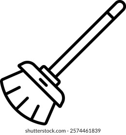 Broom vector icon. Can be used for printing, mobile and web applications.