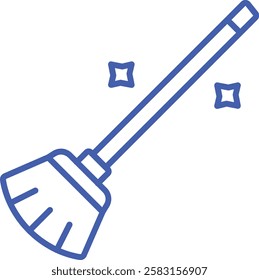 Broom vector icon. Can be used for printing, mobile and web applications.