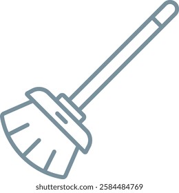 Broom vector icon. Can be used for printing, mobile and web applications.