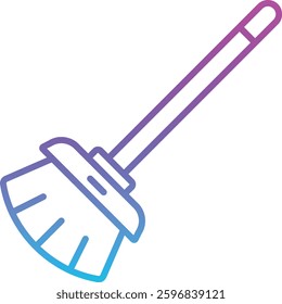 Broom vector icon. Can be used for printing, mobile and web applications.