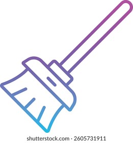 Broom vector icon. Can be used for printing, mobile and web applications.