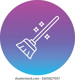 Broom vector icon. Can be used for printing, mobile and web applications.