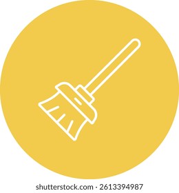 Broom vector icon. Can be used for printing, mobile and web applications.
