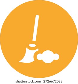 Ilustración de diseño de icono de Vector de escoba