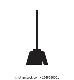 Broom vector icon graphic design