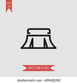 Broom vector icon illustration symbol