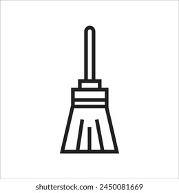 broom vector icon line new