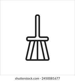 broom vector icon line new