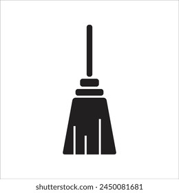 línea de iconos de Vector de escoba nueva