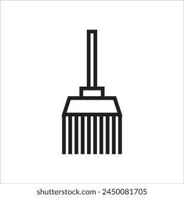broom vector icon line new