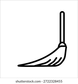 Besen Vektor Symbol Linie Vorlage