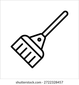 Besen Vektor Symbol Linie Vorlage
