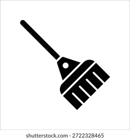 Besen Vektor Symbol Linie Vorlage