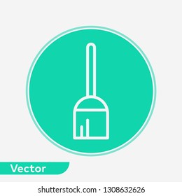 Broom vector icon sign symbol