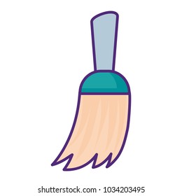 broom vector illustration