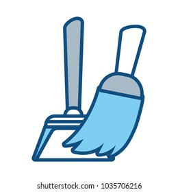 broom vector illustration
