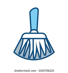 broom vector illustration
