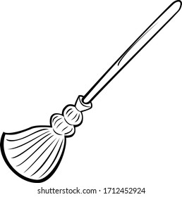 broom vector symbol object desaign