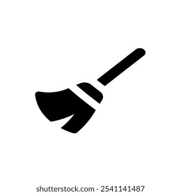 broom_halloween_magic_witch icon. Simple vector sign