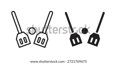 Broom-ball icon for your website design, logo, app, UI. EPS10