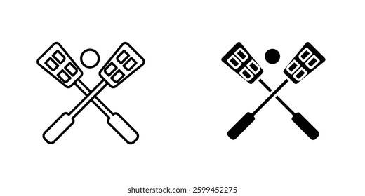 Broom-ballicons for ui. vector illustration