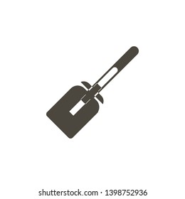 Broomstick, cleaning broom vector icon. Simple element illustration from UI concept.  on white background